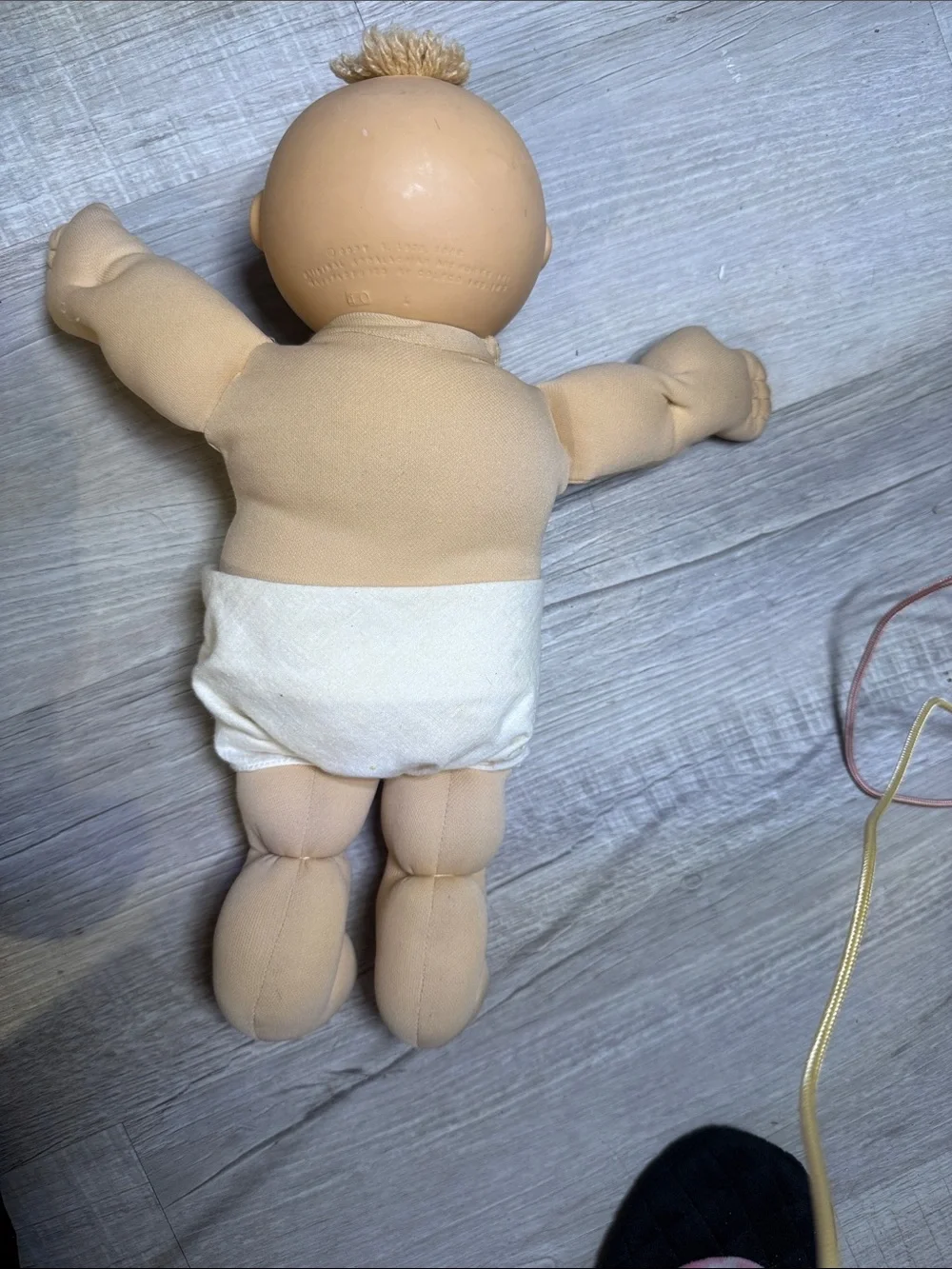 Cabbage Patch Baby Doll with Blue Eyes in diaper